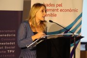 La consellera d'Economia i Hisenda, Natàlia Mas, durant la seva intervenció a Vila-seca.