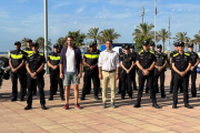 Fotografía de los nuevos agentes que se han incorporado a la Policía Local de El Vendrell durante la campaña de verano.