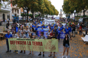 Imatge de la manifestació d'aquest diumenge.