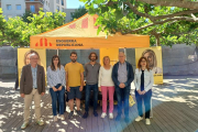 Carles Castillo, Teresa Rull y miembros de la candidatura.