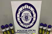 Imatge del material intervingut per la Policia Local de Cambrils.