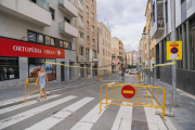 Aquest dijous s'han tancat els carrers per tal de començar les obres de pacificació.