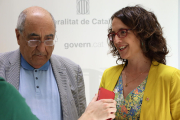 Els consellers Joaquim Nadal i Tània Verge en una atenció.