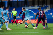 Ander Dufur, germà del grana Unai Dufur, durant el partit contra el Barça Atlètic.