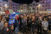 La manifestació va tenir menys seguiment que dilluns passat.