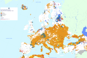 Mapa d'Europa amb l'estat de la sequera per nivells, segons l'Observatori Europeu de la Sequera en l'actualització de l'11 d'octubre al 20 d'octubre del 2023.