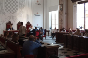 Imatge de la sessió extraordinària del Consell Plenari, celebrada ahir a la Sala d'Actes.