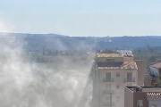 El fum generat per l'incendi.