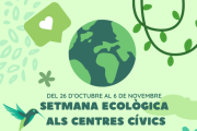 Cartell amb les actvitats de la Setmana de l'Ecologia.