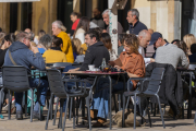 La plaça de la Font és un dels indrets amb més terrasses.