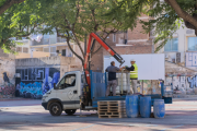 Imatge de l'inici de les obres a la Hispània a Reus.