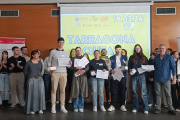 Imatge dels alumnes de Grau Superior que han guanyat el segon FP Challenge Tarragona Ciutat.