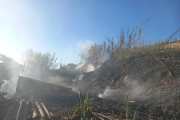 Imatge de la zona cremada de Batea.