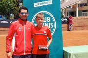 L’entrenador Pedro Gutiérrez (esquerra) i Alejandro Marco (dreta).