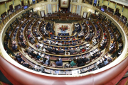 El ple del Congrés durant el debat de l'amnistia.