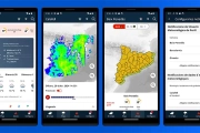 Imatges de la nova aplicació de Meteocat.