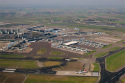 Imatge aèria de l'Aeroport d'Amsterdam-Schiphol.