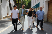 La popular Ana Alós durant la seva visita al Vendrell.