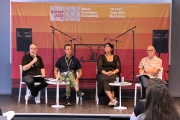 Responsables del festival Sónar durant la roda de premsa de balanç de la 31a edició