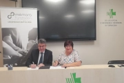 Moment de la signatura del conveni entre la Fundació Mémora i el CODITA.