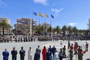 Imatge de la jura de bandera a Salou