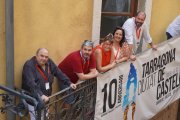 Imatge dels tres guanyadors dels passis d'ERC per gaudir de la diada de Sant Magí.