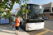 Un bus de l'empresa Plana a l'Ebre.