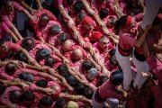 El 4 de 9 sense folre carregat per la Colla Vella Xiquets de Valls per Sant Fèlix a Vilafranca del Penedès