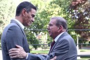 Pedro Sánchez i Edmundo González, avui al Palau de La Moncloa