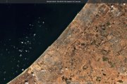 Imatge obtinguda pel satèl·lit Sentinel-2 de Copernicus de la franja de Gaza el 26 de setembre del 2024, gairebé un any després de l'inici de la guerra entre Hamàs i Israel