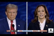 L'expresident dels EUA i candidat republicà, Donald Trump, i la vicepresidenta dels EUA i candidata demòcrata, Kamala Harris, en el debat electoral de la cadena 'ABC'.