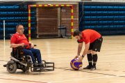 Imatge de la Copa d'Espanya de 'powerchair football'.