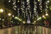 Imatge de la decoració nadalenca de la Rambla Nova de Tarragona.