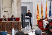 Maria Roig pren la paraula a l'Ajuntament de Tarragona.