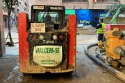 Imatge de la neteja dels carrers afectats per la DANA al municipi de Catarroja.