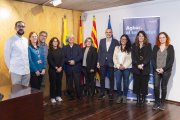 Representants implicats a la iniciativa durant l’exposició dels resultats a Vila-seca.