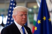 Donald Trump en una reunió amb els líders de la UE al Consell Europeu el 25 de maig de 2017