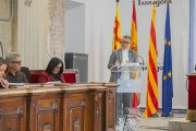 La consellera d’Hisenda i Serveis Interns, Isabel Mascaró, durant una intervenció en el passat ple ordinari de desembre.