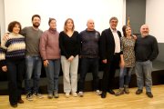 El delegat del Govern a l'Ebre amb representenats de les cooperatives del projectes 'SomRuralitats'.