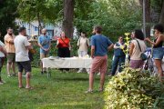 Fotografia d’arxiu d’una trobada entre alguns dels membres impulsors del projecte Som Heura.