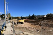 Part de les obres d'ampliació de l'Hospital Verge de la Cinta de Tortosa aturades per la troballa de restes patrimonials.