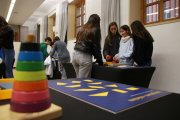 Alumnes de primer d’ESO de l’Institut Tarragona participant en les activitats organitzades pel Museu de Matemàtiques de Catalunya a la nova seu de Tarragona.