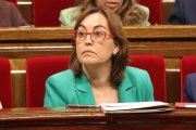 La consellera Sílvia Paneque durant la sessió de control al Parlament