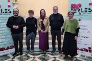 Els edils de Cultura de Reus i l’Argentera, l’alcaldessa de Reus, el director del festival i Lídia Papió.