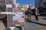 Fotografia d’arxiu del punt d’interacció mòbil que permetia votar les propostes que es podien incloure al Pla d’Acció Municipal (PAM).