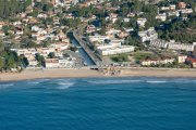 Imatge aèria del canal de la Móra, on s’instal·larà el nou dipòsit anti-DSU.