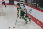 El jugador del Calafell Joaquin Olmos durant un duel d’aquesta temporada.