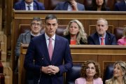 El president del govern espanyol, Pedro Sánchez, durant la sessió de control al Congrés.