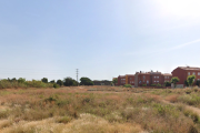 Part dels terrenys a desenvolupar, a tocar de la zona ja construïda.