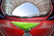 Imatge de l'estadi de San Mamés de l'Athletic Club de Bilbao amb una imponent coberta.